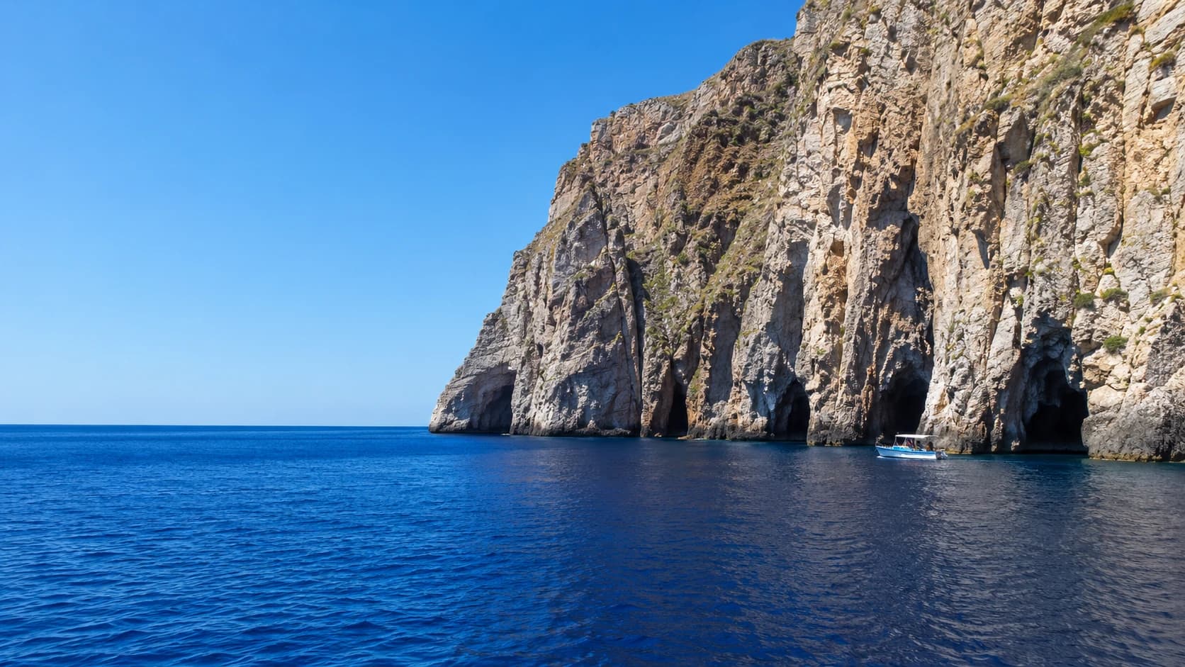 Dramatic sea cliffs of the Egadi Islands
