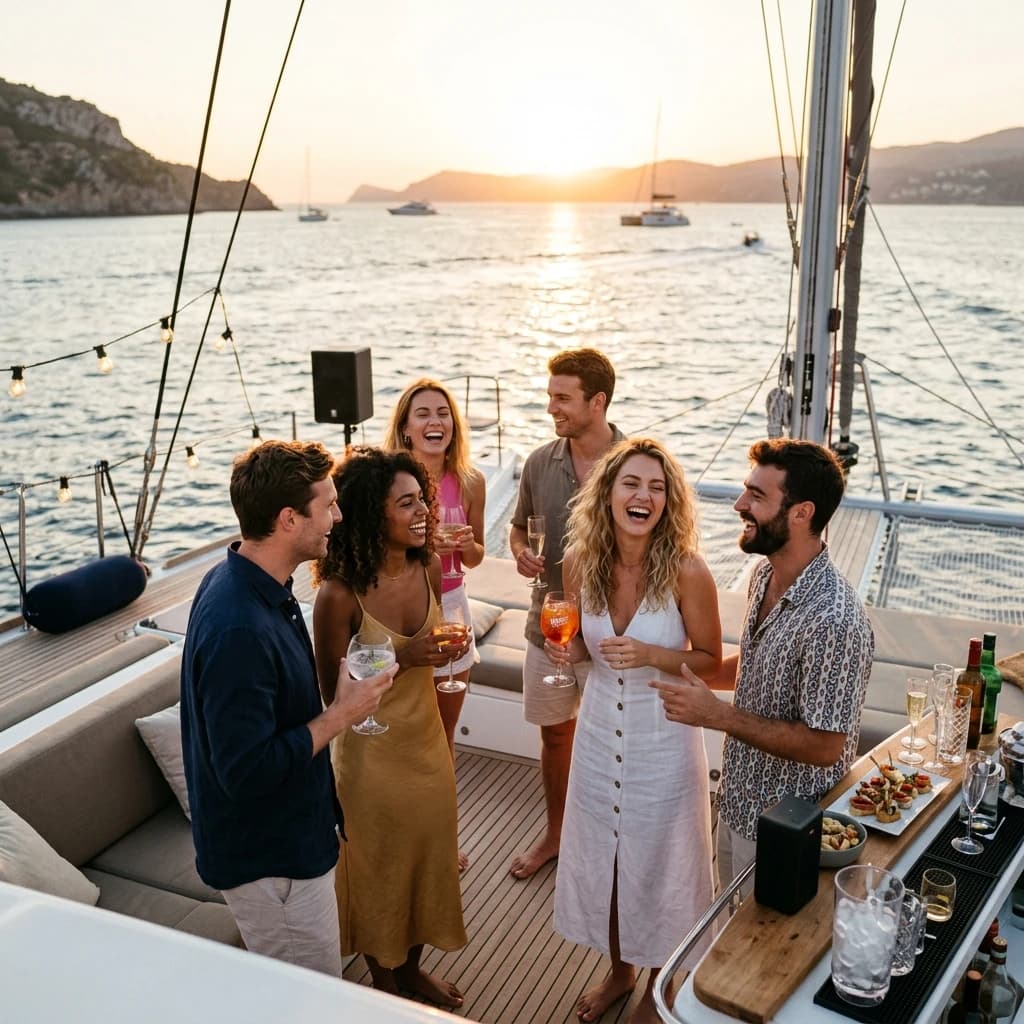 Party with friends