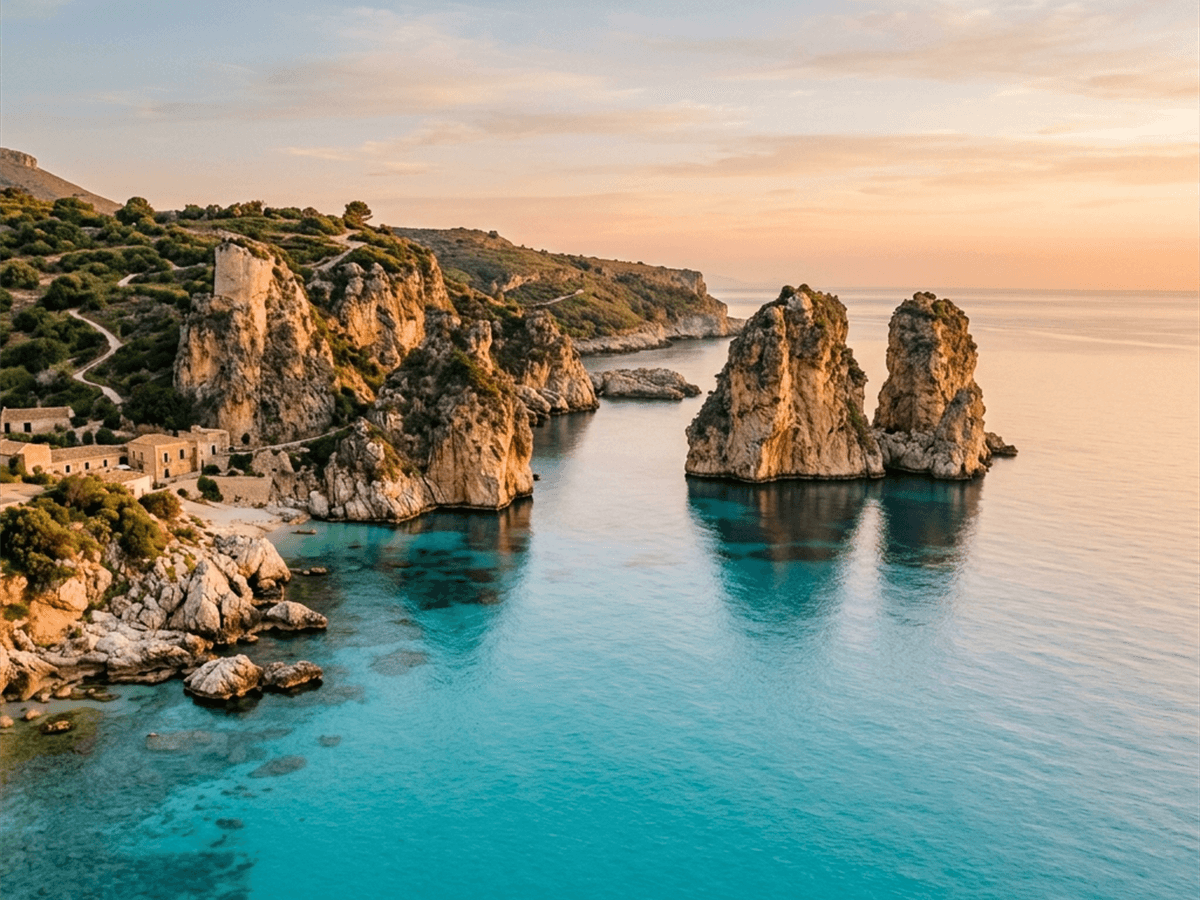 Scopello sea stacks and the Zingaro Reserve